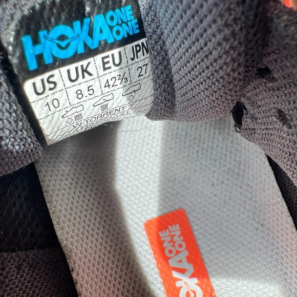 HOKA ONE ONE Womens Torrent 2 Synthetic Textile Castlerock Camellia - Picture 9 of 9